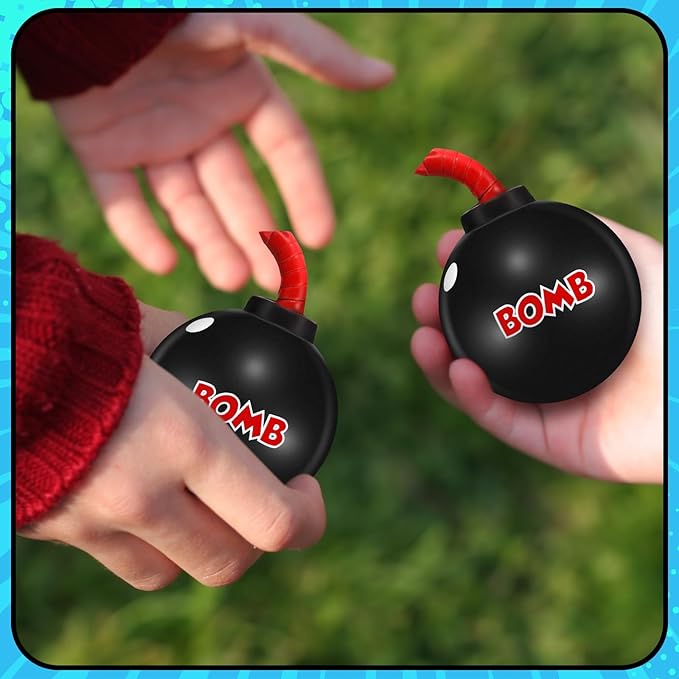 12 Set Bomb Stress Ball 'You Are the Bomb' With Cards - Novelty Stress Relief Foam Toy for Anxiety - Gag Gifts for Party, Boys, Girls, Adults, Coworkers