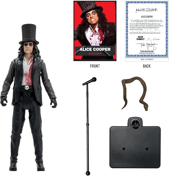 McFarlane Toys - Music Maniacs Metal Alice Cooper 6in Action Figure