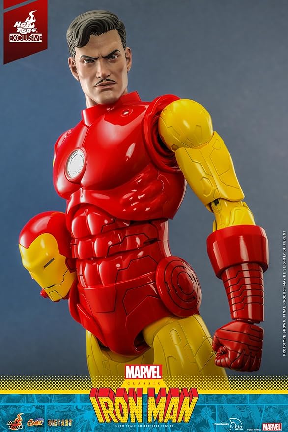Hot Toys Iron Man Classic Comic Masterpiece CMS014D57 Diecast 1/6 Scale Exclusive, Red