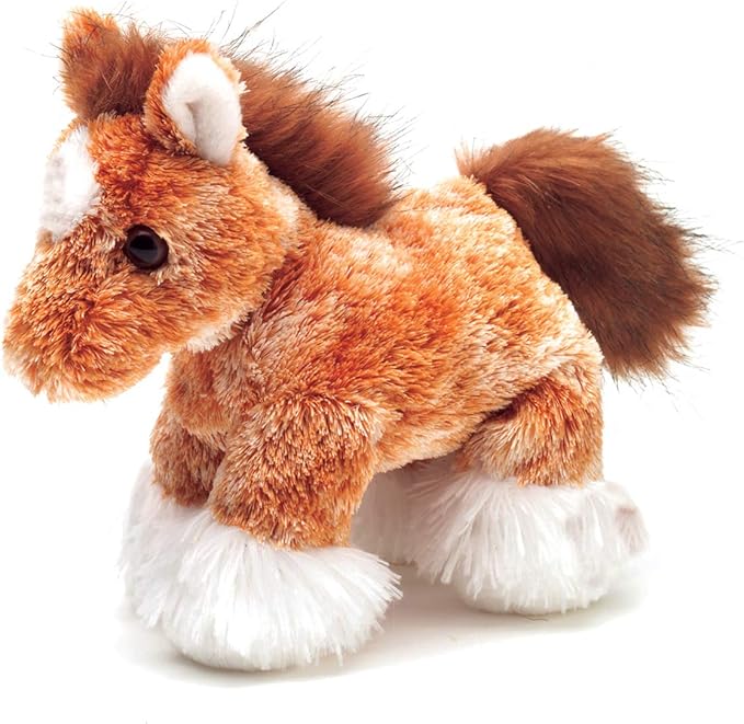 Aurora® Adorable Mini Flopsie™ Clyde™ Stuffed Animal - Mini Companions Ready for Playful Adventures - for Kids All Ages, Toddlers, Adults, and Families - Brown 8 Inches