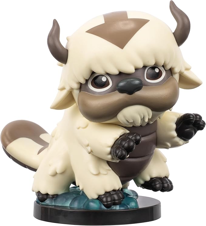 Jazwares Avatar: The Last Airbender Appa - 4-Inch Mini Figure in Kawaii Style in Dynamic Pose with Display Base