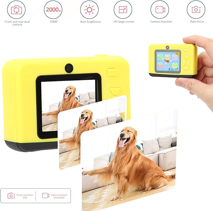 ciciglow Kids Video Camera, 1080P Kids Selfie Camera Christmas Birthday Gifts for Boys Girls Age 3 4 5 6 7 8 9 10 Years Old Kids Camera Toddler Boy Toy Digital Children Camcorder Recorder