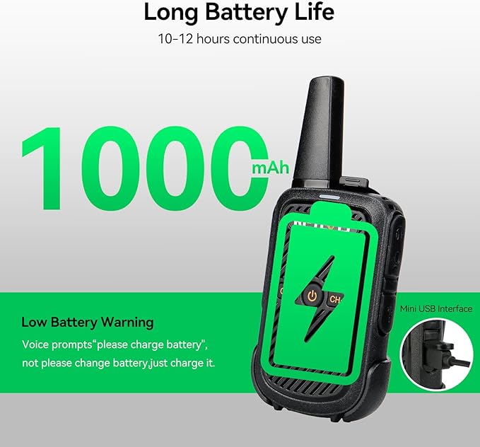 Retevis RT602 Walkie Talkies for Kids Rechargeable Bundle with RT15 Mini Walkie Talkies 3 Pack