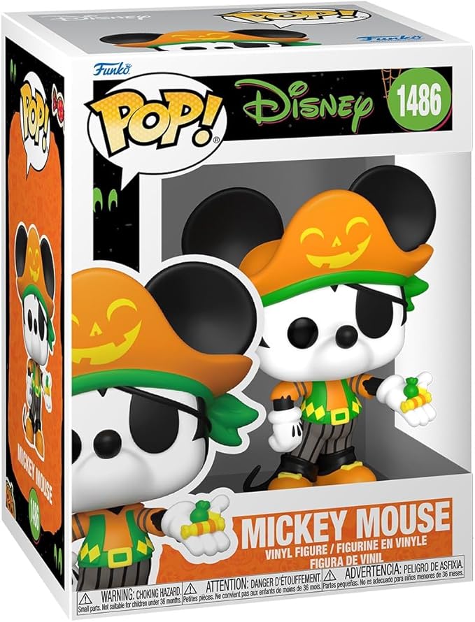 Funko POP! Disney: Halloween - Pirate Mickey Mouse - Disney Standard Characters - Collectable Vinyl Figure - Gift Idea - Official Merchandise - for Kids & Adults - Horror Fans