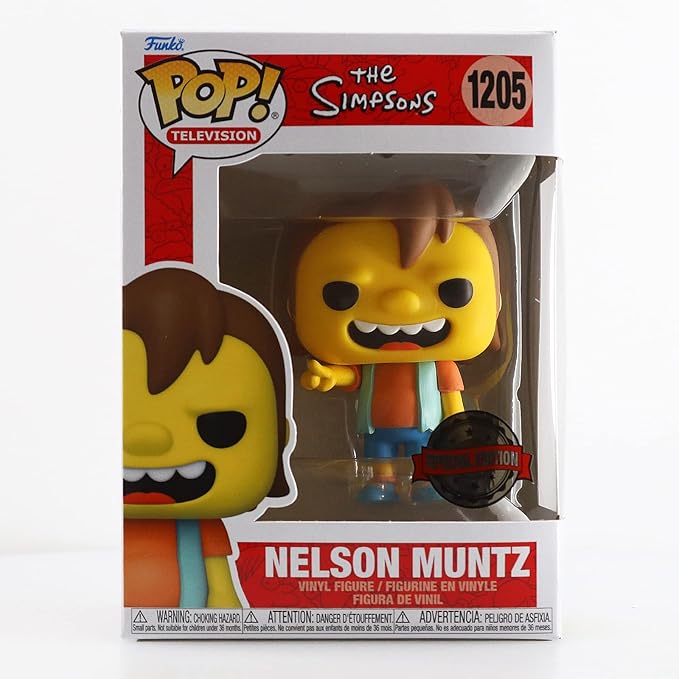 Funko The Simpsons Pop! Television Nelson Muntz Vinyl Figure Hot Topic Exclusive Multi None