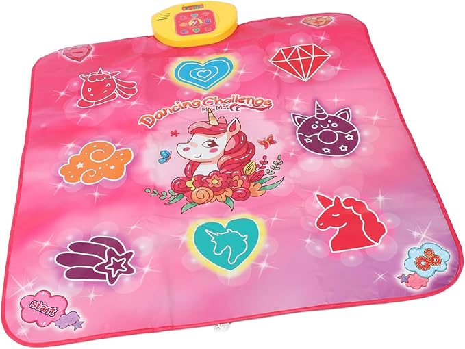 Electronic Dance Mat, Multifunctional Touch Sensitive Dance Pad with Music for Kids Physical Exercise and Entertainment, Made of Premium PE PP ABS Material, Lightweight