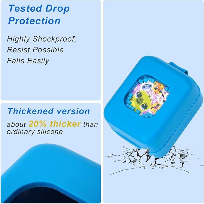 YouKnow Silicone Case for Bitzee Magicals Interactive Toy Digital Pet and Case, Protective Skin Sleeve for Bitzee Virtual Electronic Pets Accessories (Case Only) (Blue)