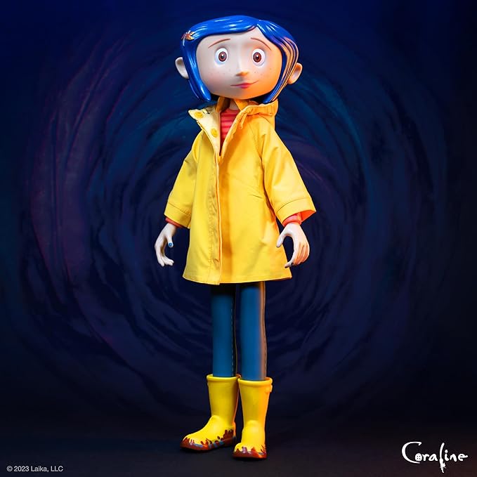 Super7 Supersize Coraline - 16" Coraline Action Figure with Fabric Clothing Classic Movie Collectibles and Retro Toys