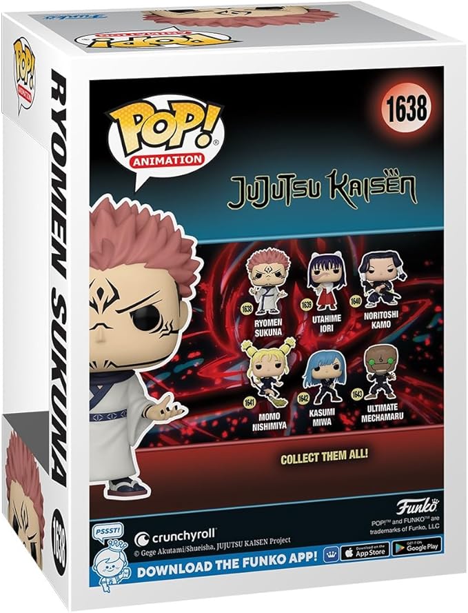 Funko POP! Animation: JJK - Sukuna - Jujutsu Kaisen - Collectable Vinyl Figure - Gift Idea - Official Merchandise - for Kids & Adults - Anime Fans - Model Figure for Collectors and Display