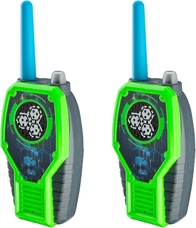 eKids Walkie Talkies for Kids, Static Free Extended Range Two Way Radios for Indoor and Outdoor Games (Pink