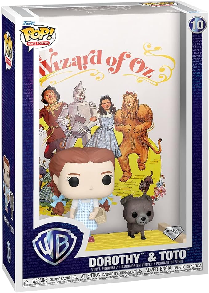 Funko POP! Movie Posters: Wizard Of Oz - Dorothy Gale and Toto - Collectable Vinyl Figure - Gift Idea - Official Merchandise - for Kids & Adults - Movies Fans - Model Figure for Collectors and Display