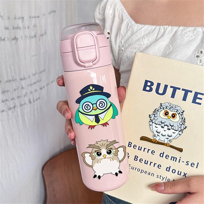 24 Sheet Owl Stickers Make Your Own Owl Stickers, Cute Cartoon Make-a-face Sticker Girls Boys Owls Mix and Match Sticker Sheets