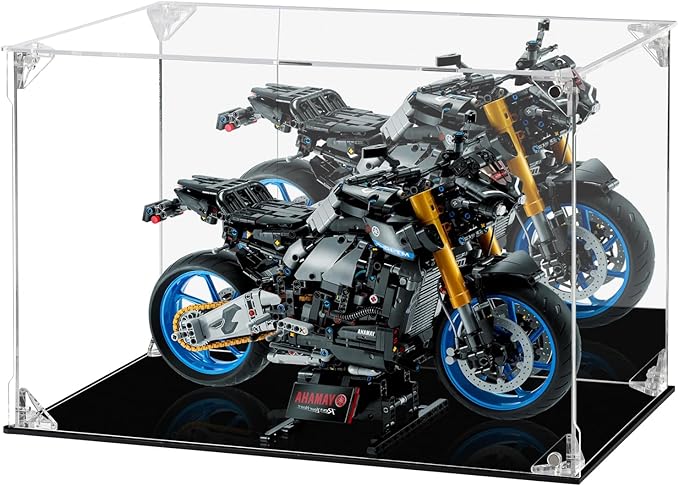 Acrylic Display Case Clear Action Figure Display Case with Mirrored Back, Dustproof Protection Display Box Alternative Glass Case for Collectibles Figures Models Doll Toys (12x8x8 inch, 30x20x20 cm)
