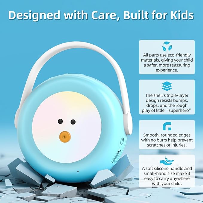 Karaoke Machine for Kids with 2 Wireless Microphones, Night Light & Original/Accompaniment Switch, Rich Built-in Content, Toddler Toys for 3, 4, 5, 6, 7, 8 Year Old, Gifts for Boys and Girls