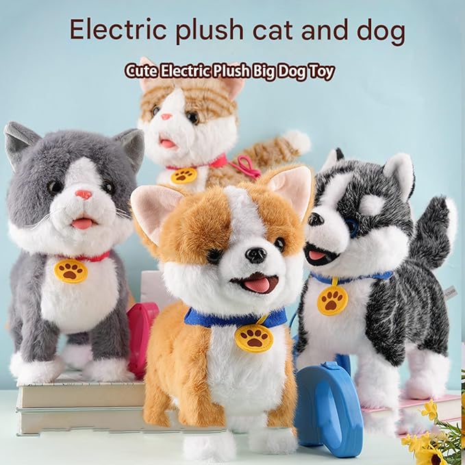 2026 Wuffy Robot Dog Toy, Wuffy Robot Puppy, Realistic Moving Electric Dog Toy, Interactive Robot with Touch Sensing Voice, F