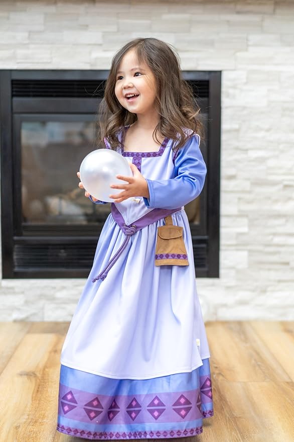 Little Adventures Deluxe Wishing Star Princess Dress Up Costume - Machine Washable Child Pretend Play Dress with No Glitter