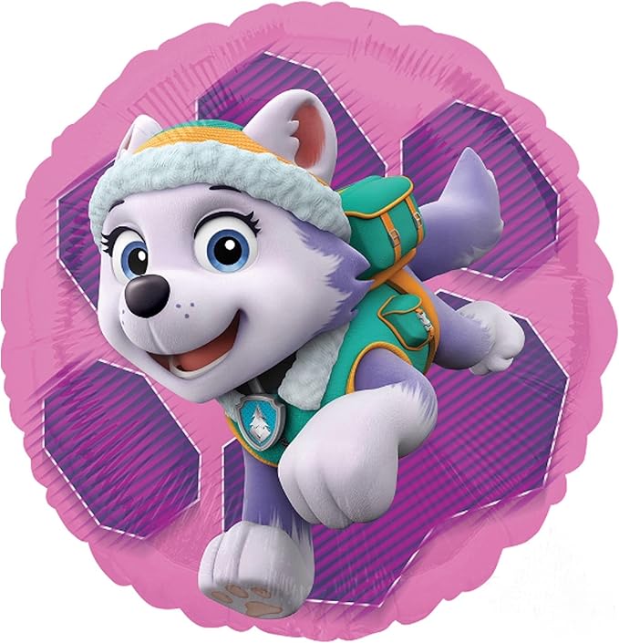 Skye and Everest 4th Birthday Party Supplies Girl Paw Pups on Patrol Balloon Bouquet Decorations 5ct