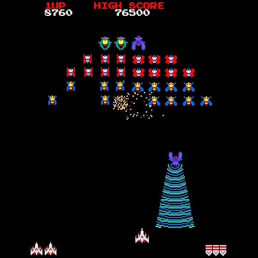 Galaga Plug & Play Arcade Console with TV Stick & Wireless Joystick – Classic Galaga Game On Your TV, Nostalgic Retro Gaming, Easy Setup, Ideal Gift for Gamers & Collectors.