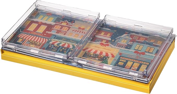 Clear Display Cases for Collectibles - Dustproof Display Cabinet with Removable Backdrop, DIY Scene Setup for Action Figures & Model Collections (Yellow)