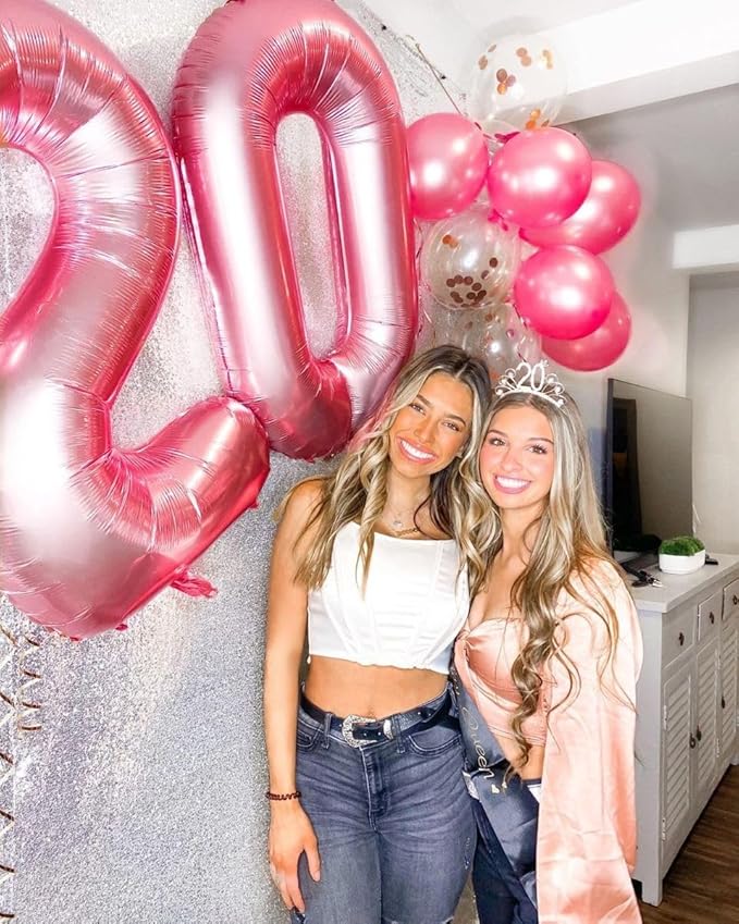 Pink Number 0 Balloon 40 Inch,Jumbo Giant Mylar Pink Number 0,Big Large Foil Helium Number Balloons, Balloons for 10 20 30 100 Birthday Party Decorations Supplies Anniversary Celebration