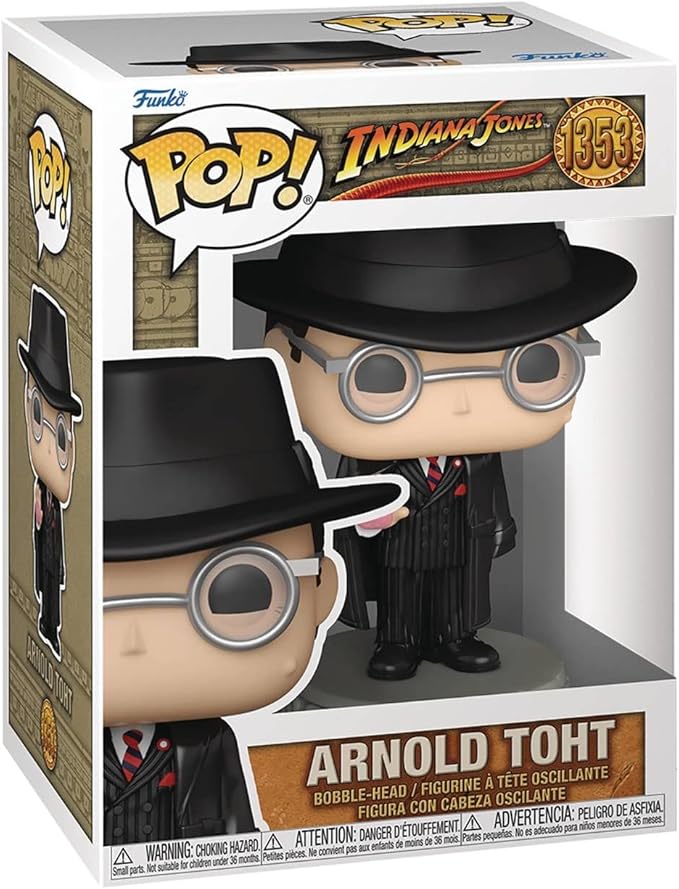 POP Indiana Jones: Raiders of The Lost Ark - Arnold Toht Funko Vinyl Figure (Bundled with Compatible Box Protector Case), Multicolor, 3.75 inches