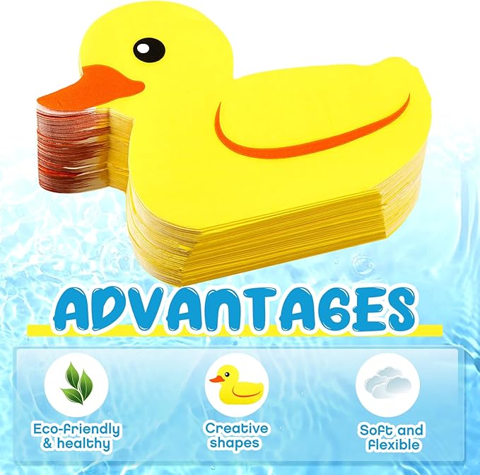 Henoyso 100 Pcs Rubber Duck Paper Napkins Cute Party Napkins Rubber Duck Party Supplies for Birthday Baby Shower Dinner Picnic Summer Table Decorations Favors