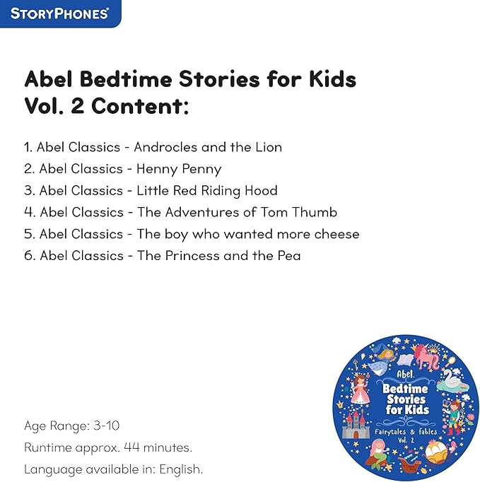 StoryShield Collection with 4 Screen-Free Audio Disks Featuring Bedtime Stories and Relaxation Tales to Help Little Minds Calm and Unwind, Includes HardBack Book to Store Disks