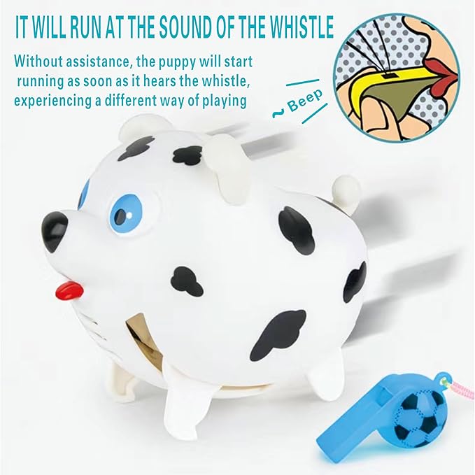Robot Dog,Toy Puppy,Whistle Puppy,Voice-Controlled Sensing Children's Interactive Toys That Can Run and Jump
