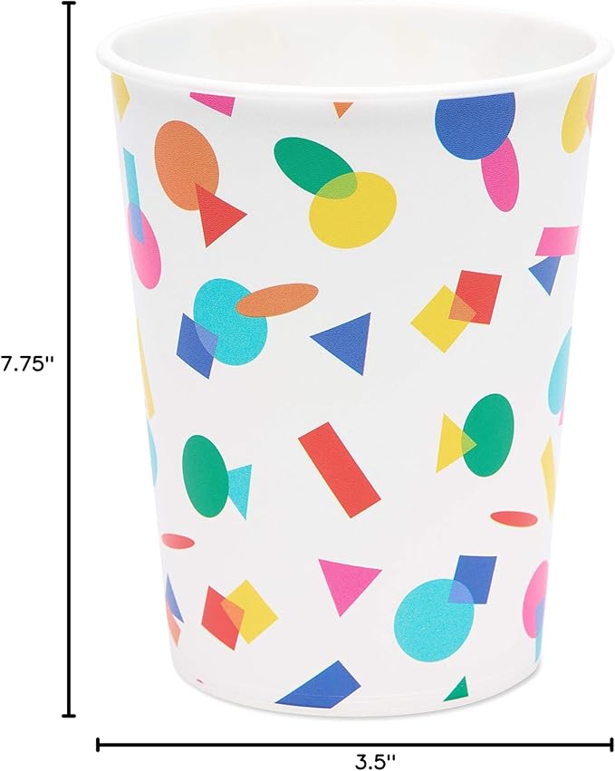 American Greetings Rainbow Party Supplies, 16 oz. Cups (8-Count)