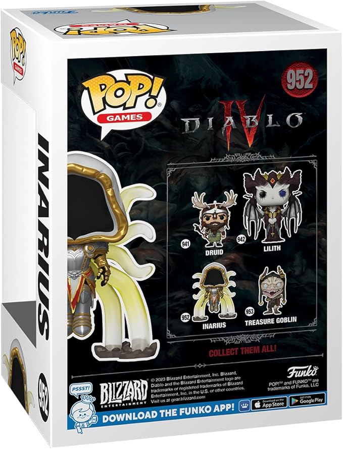 Funko POP! Games: Diablo 4- Inarius - Collectable Vinyl Figure - Gift Idea - Official Merchandise - for Kids & Adults - Video Games Fans - Model Figure for Collectors and Display