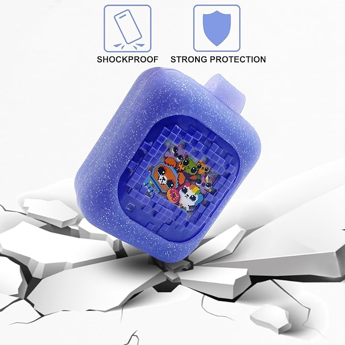 Hard Carrying EVA Case for Bitzee Interactive Toy Digital Pet with 15 Animals Virtual Electronic Pet, Protective Storage Accessory for Bitzee 3D Interactive Pets React to Touch (Silicone Case Cover)