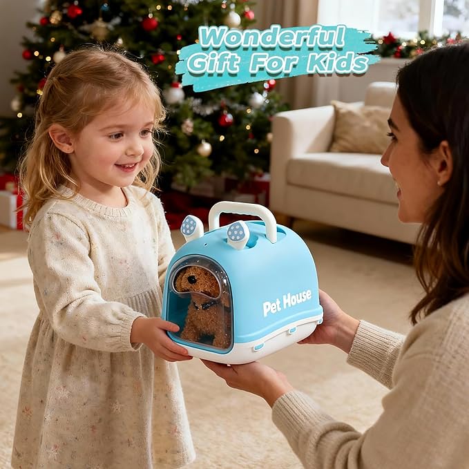 TONZE Dog Toys for Girls Kids Toys for 3 4 5 6 7 8 Year Old Girls Boys Birthday Gift, Realistic Robot Puppy Toy for Kids 3 4 5 6 Year Old, Walking Pet Toy Perritos de Juguetes para Niñas 3 4 5 6 Años