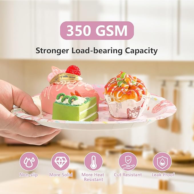 96 Pcs Sweet Sassy and 6 Birthday Decorations Donut 6th Birthday Party Decorations for Girls Colorful Donut Plates and Napkins 6 Years Old Disposable Party Supplies Serves 24
