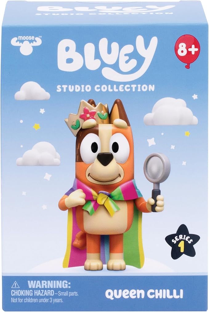 Bluey Studio Collector Figure – Queen Chilli (5" or 12.7 cm), Inspired by Iconic Episode, Premium Detailing, Special Finish. 6 to Collect, Connect, and Display.