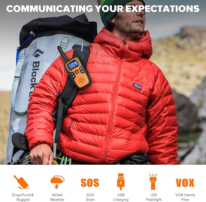 Wishouse Walkie Talkies for Kids Adults Rechargeable Long Range,Family Walky Talky,Outdoor Camping Games Indoor Toys Birthday Xmas Gift for Boys Girls Children 6 Pack