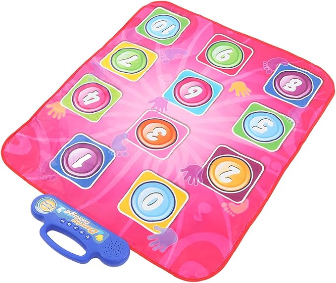 Children's Toys Fit for Kid Dance Mat Boys Girls Home Funny Volume Adjustable Electronic Musical Dance Pad for Holiday Party (Number)