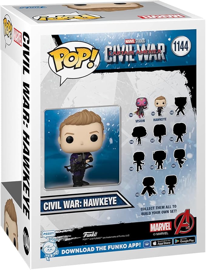 Funko Pop Marvel: Captain America: Civil War Build A Scene - Hawkeye Figure 2 of 12 - Amazon Exclusive - Collectable Vinyl Figure - Gift Idea - Official Merchandise - Toys for Kids & Adults