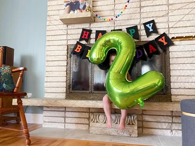 Number 6 Balloon 40 Inch, 6 7 Six Seven Birthday Decorations, 6th Birthday Balloon for Boy Girl, Light Green 16 60 61 65 Numbers Balloons Graduations Anniversary Supplies