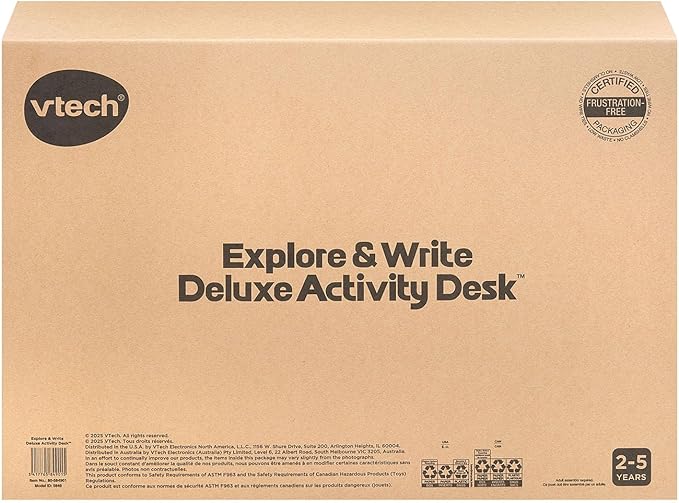 VTech Explore and Write Deluxe Activity Desk (Frustration Free Packaging), Blue