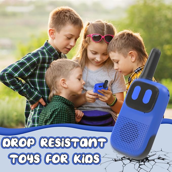 2 Pack Toys for 3-7 Years Old Boys 1000FT Range 2 Channels 2 Way Radio,Walkie-Talkies Gifts for 5 6 7 8 Year Old Boy Toddler Backyard Camping Toys