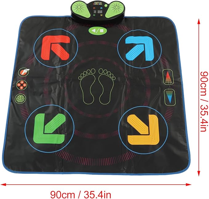 Dance Game Pad,Electric Music Dance Pad Adjustable 3 Game Modes Arrowhead Electronic Foldable Dance Pad Dancer Blanket for Children Kids