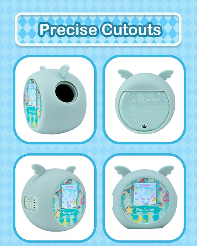Silicone Case Compatible with Punirunes Interactive Digital Toy - Protective Sleeve with Lanyard (Case Only) - Teal