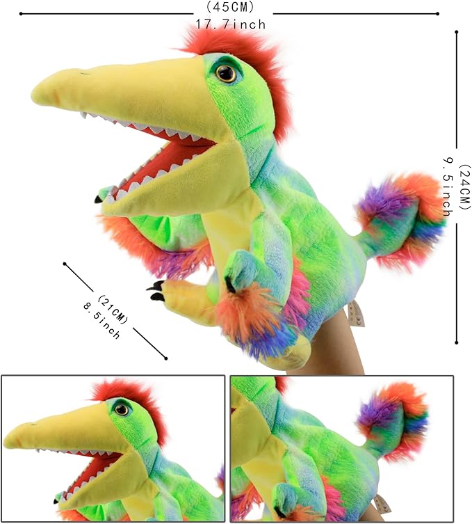 Puppet Hand Puppets Puppets for Kids, Dinosaur Hand Puppets Dinosaur Toys Plush Puppet Stuffed Hand Puppet Dinosaur T oy,Puppet Story Toys Dinosaur Puppets Dinosaur Toys for Kids (Dinosaur 11)