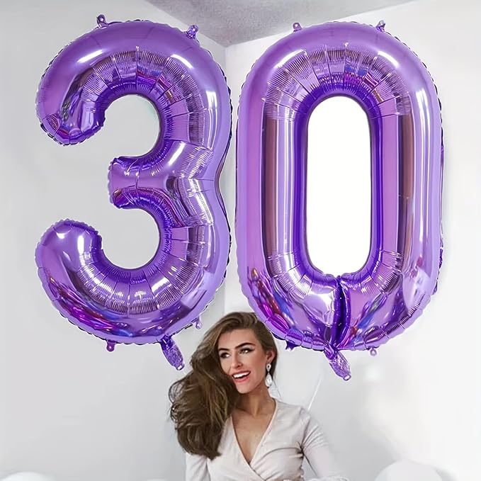 40 Inch Purple Number 14 Digital Balloon,Jumbo Mylar Foil Helium Balloon for 14 Balloons for Birthday Party,Wedding Anniversary Party Decorations