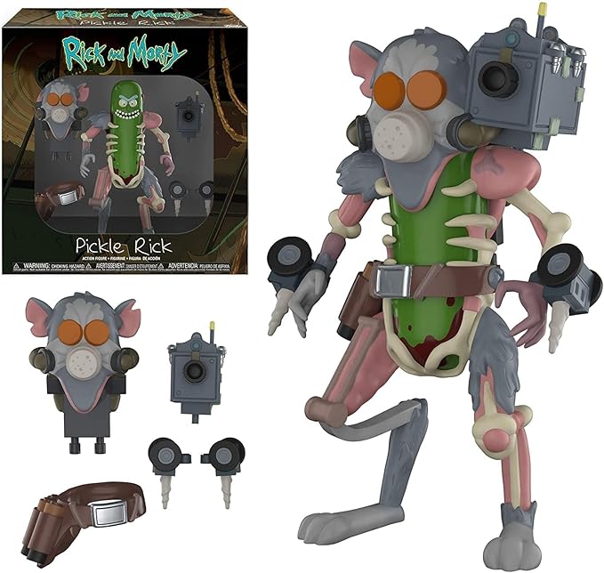 Funko Action Figure: Rick and Morty: Pickle Rick - Collectible - Gift Idea - Official Merchandise - for Boys, Girls, Kids & Adults - TV Fans