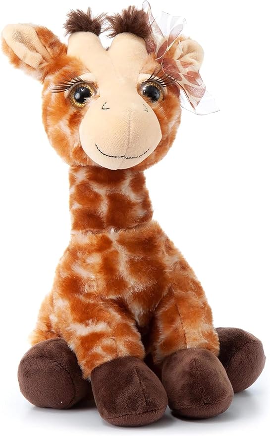 The Petting Zoo, Lash'z Giraffe Stuffed Animal, Gifts for Girls, Plush Toy 12 inches