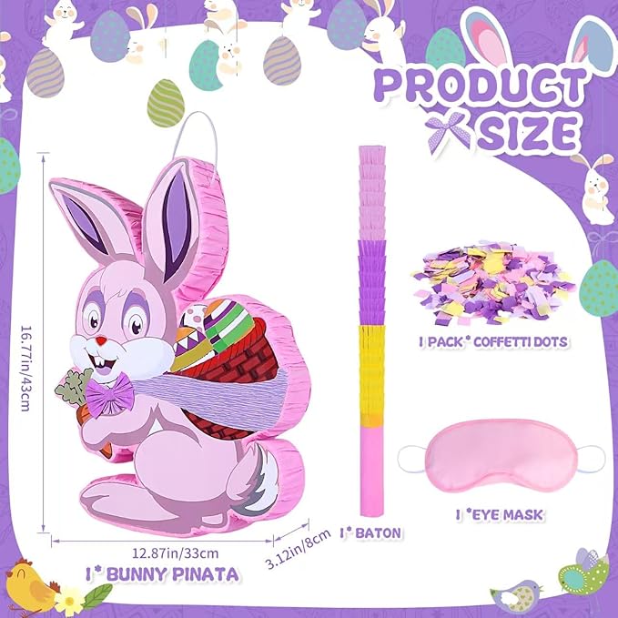 Pinata for Birthday Party Decorations (Bunny)