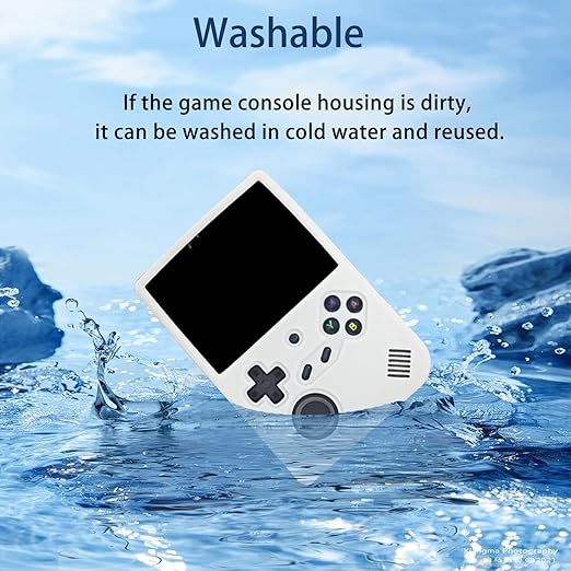 NOUKAJU Case for ANBERNIC RG40XX V Handheld Game Console, Silicone Protective Cover,Drop-Proof,Scratch-Proof,Shock-Proof,Dust-Proof,Protective Case for RG40XX V Game Console(Off-White)