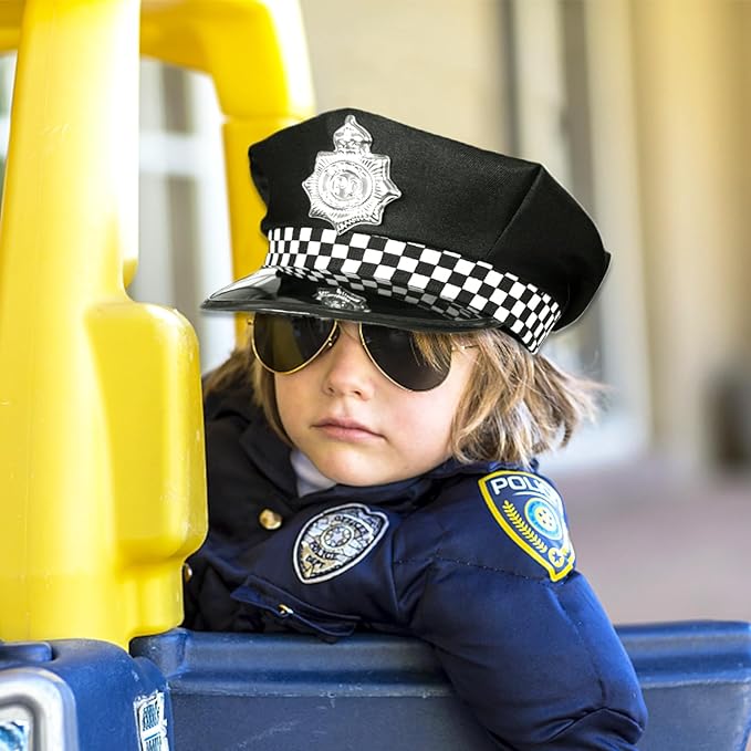 Police Accessories Kit Police Pretend Play Toys Set Hat Handcuffs Officer Costume for Halloween costume Accessories