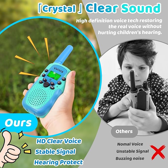 Vvinca Walkie Talkies for Kids 5 Pcs